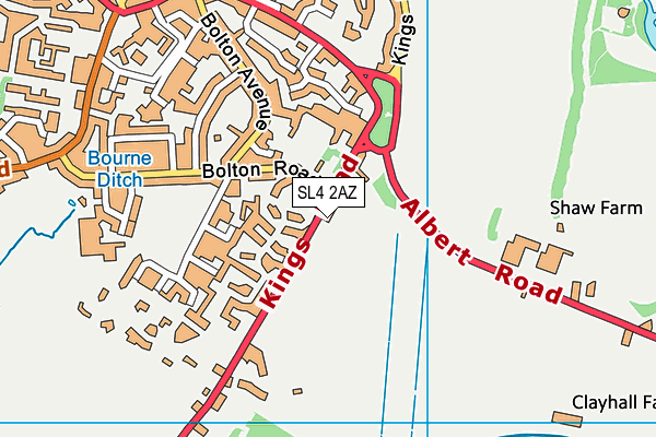 SL4 2AZ map - OS VectorMap District (Ordnance Survey)