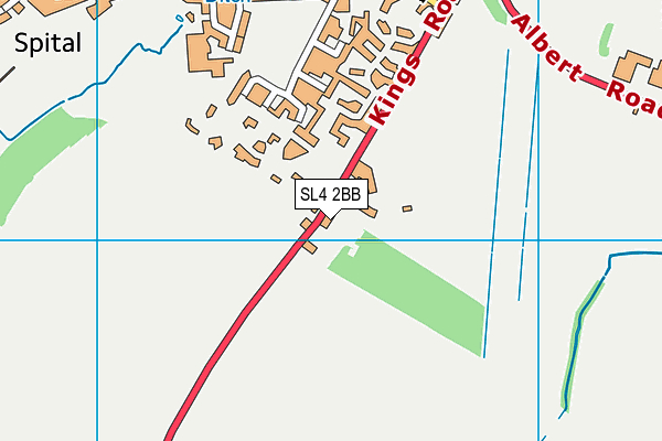 SL4 2BB map - OS VectorMap District (Ordnance Survey)