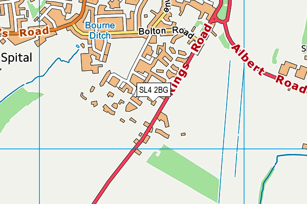 SL4 2BG map - OS VectorMap District (Ordnance Survey)
