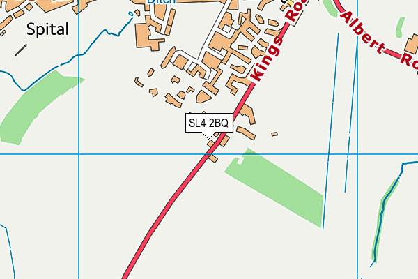 SL4 2BQ map - OS VectorMap District (Ordnance Survey)