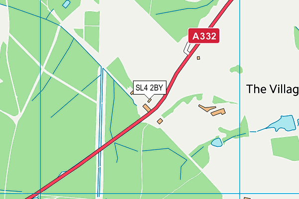 SL4 2BY map - OS VectorMap District (Ordnance Survey)
