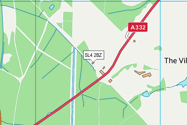 SL4 2BZ map - OS VectorMap District (Ordnance Survey)