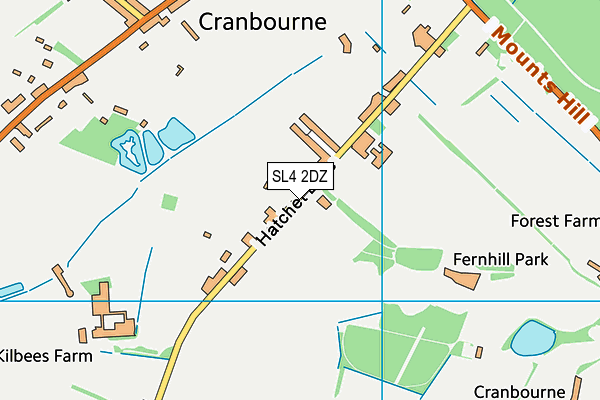 SL4 2DZ map - OS VectorMap District (Ordnance Survey)