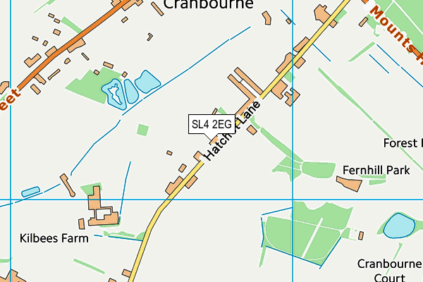 SL4 2EG map - OS VectorMap District (Ordnance Survey)