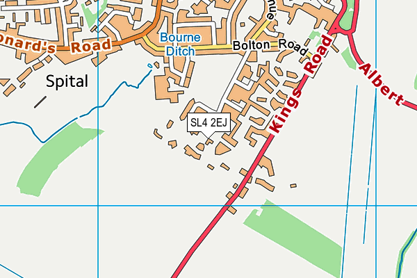 SL4 2EJ map - OS VectorMap District (Ordnance Survey)