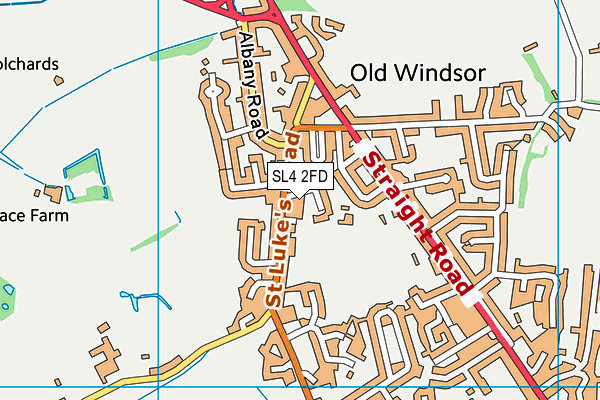 SL4 2FD map - OS VectorMap District (Ordnance Survey)