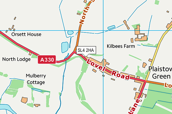 SL4 2HA map - OS VectorMap District (Ordnance Survey)