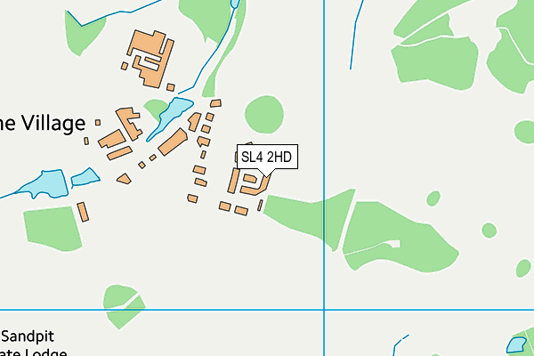SL4 2HD map - OS VectorMap District (Ordnance Survey)