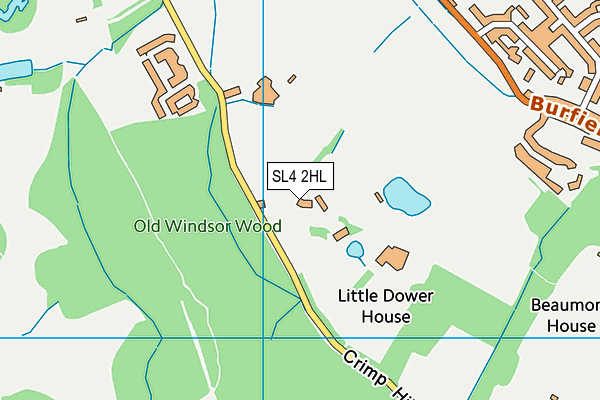 SL4 2HL map - OS VectorMap District (Ordnance Survey)