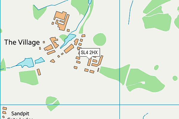 SL4 2HX map - OS VectorMap District (Ordnance Survey)