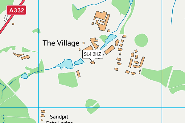 SL4 2HZ map - OS VectorMap District (Ordnance Survey)