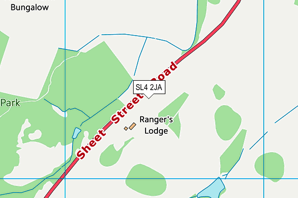 SL4 2JA map - OS VectorMap District (Ordnance Survey)
