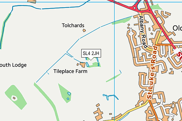 SL4 2JH map - OS VectorMap District (Ordnance Survey)