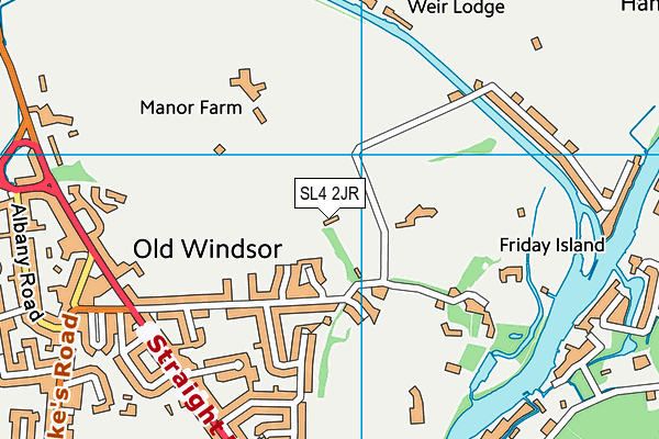 SL4 2JR map - OS VectorMap District (Ordnance Survey)
