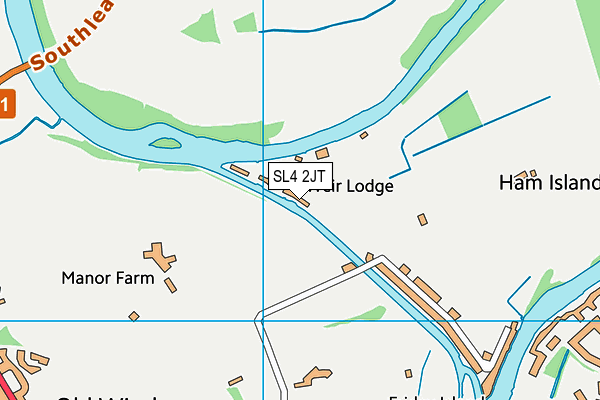 SL4 2JT map - OS VectorMap District (Ordnance Survey)