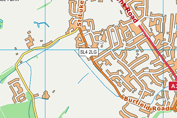 SL4 2LG map - OS VectorMap District (Ordnance Survey)
