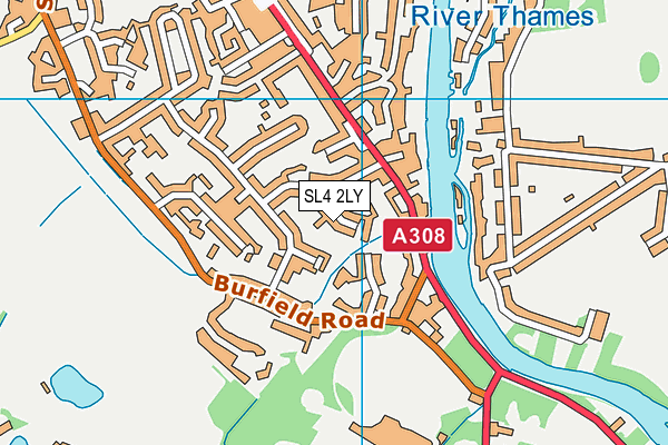 SL4 2LY map - OS VectorMap District (Ordnance Survey)