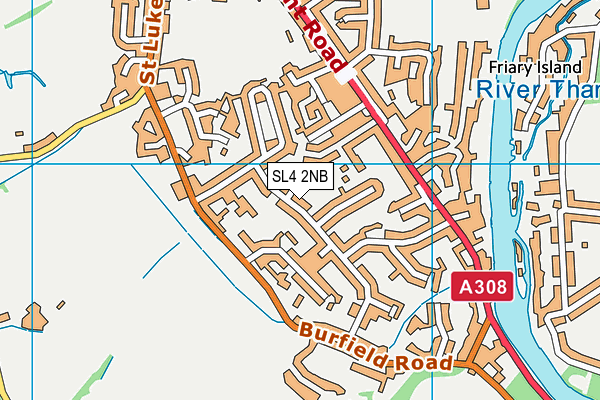 SL4 2NB map - OS VectorMap District (Ordnance Survey)