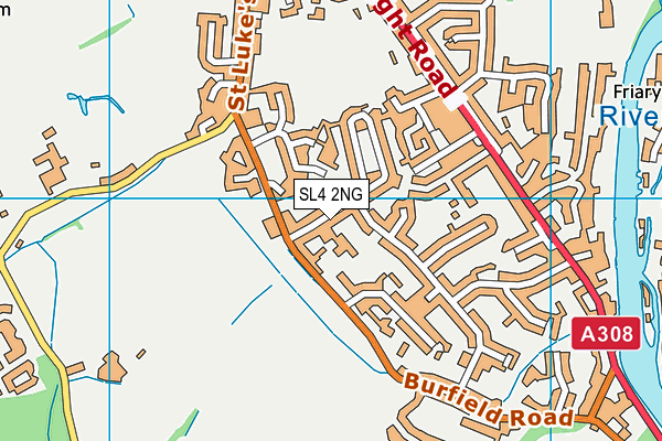 SL4 2NG map - OS VectorMap District (Ordnance Survey)