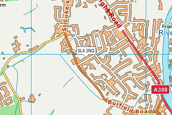 SL4 2NQ map - OS VectorMap District (Ordnance Survey)