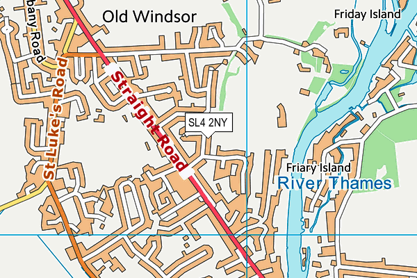 SL4 2NY map - OS VectorMap District (Ordnance Survey)