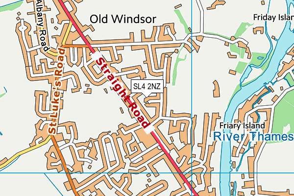 SL4 2NZ map - OS VectorMap District (Ordnance Survey)