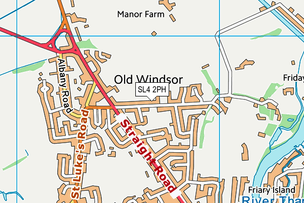SL4 2PH map - OS VectorMap District (Ordnance Survey)