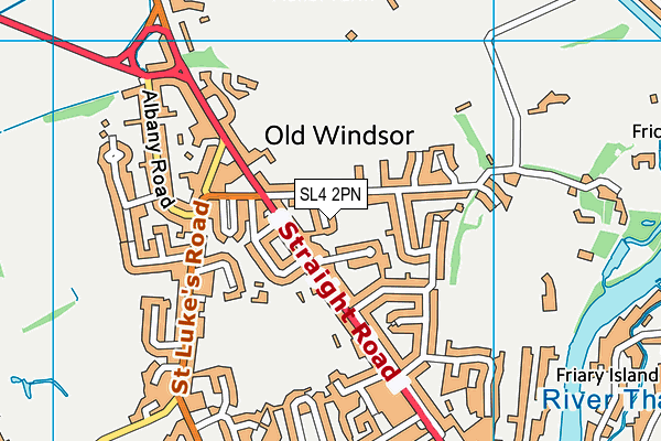 SL4 2PN map - OS VectorMap District (Ordnance Survey)