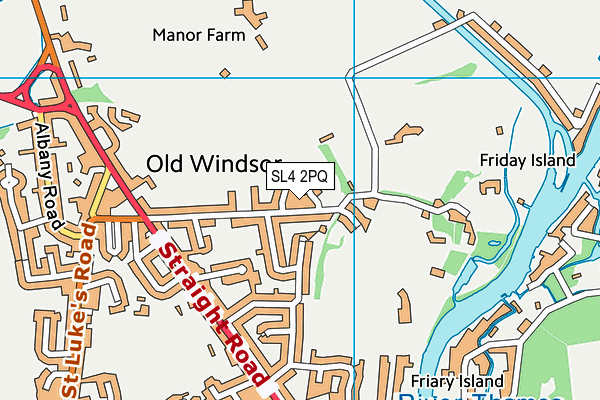 SL4 2PQ map - OS VectorMap District (Ordnance Survey)