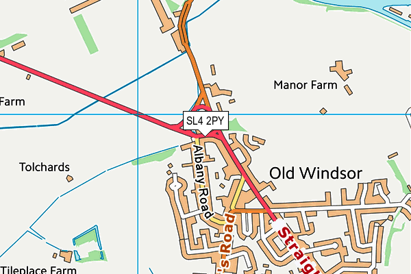 SL4 2PY map - OS VectorMap District (Ordnance Survey)