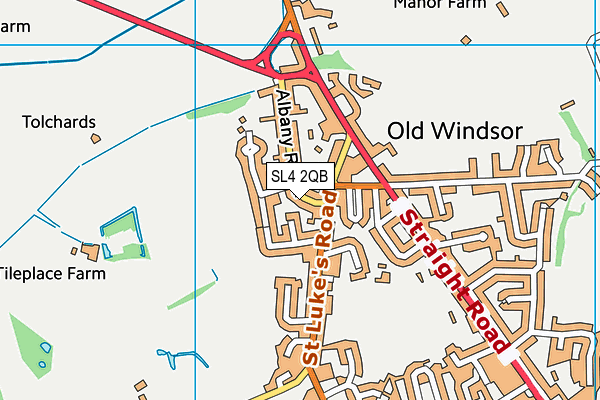 SL4 2QB map - OS VectorMap District (Ordnance Survey)
