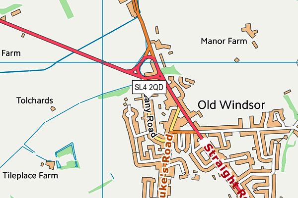 SL4 2QD map - OS VectorMap District (Ordnance Survey)