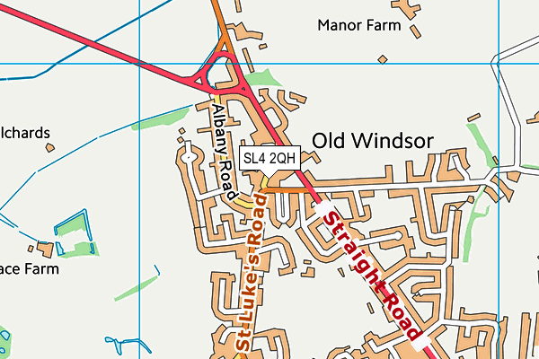 SL4 2QH map - OS VectorMap District (Ordnance Survey)