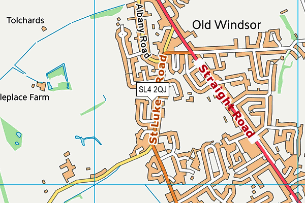SL4 2QJ map - OS VectorMap District (Ordnance Survey)