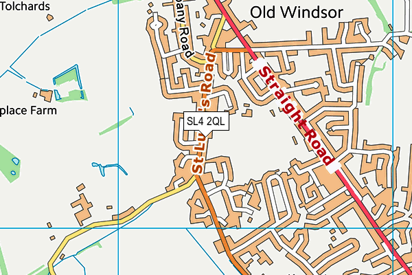 SL4 2QL map - OS VectorMap District (Ordnance Survey)