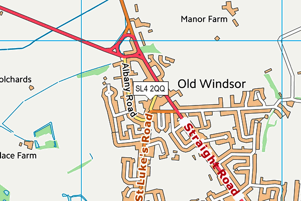 SL4 2QQ map - OS VectorMap District (Ordnance Survey)
