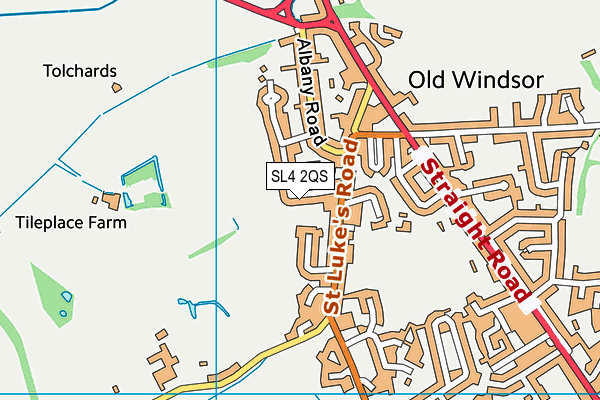 SL4 2QS map - OS VectorMap District (Ordnance Survey)