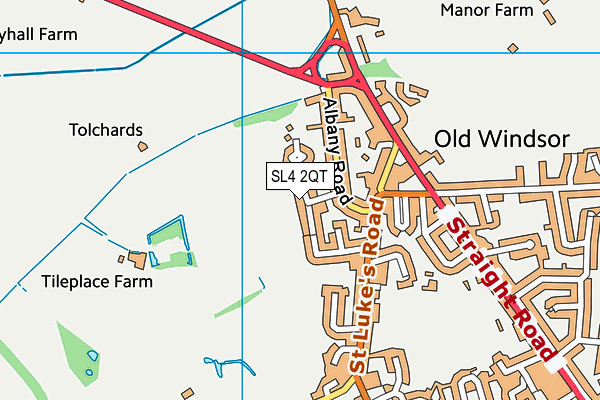 SL4 2QT map - OS VectorMap District (Ordnance Survey)