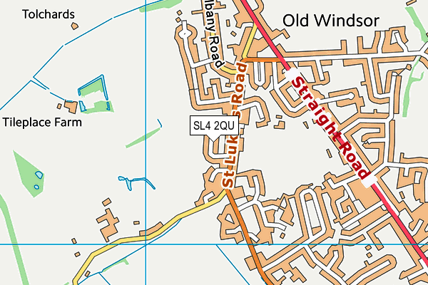 SL4 2QU map - OS VectorMap District (Ordnance Survey)