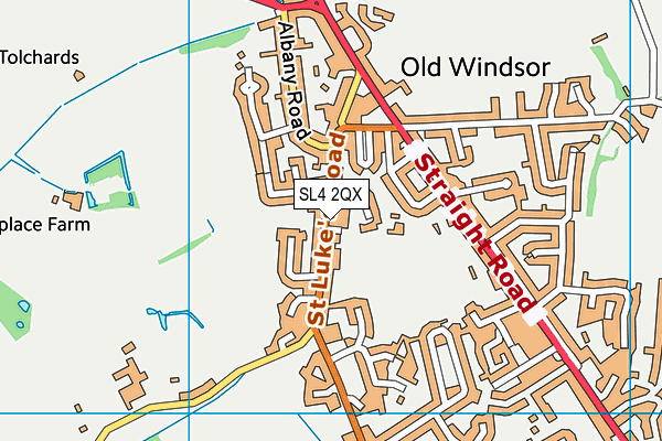 SL4 2QX map - OS VectorMap District (Ordnance Survey)
