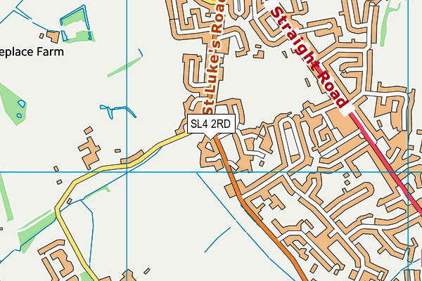 SL4 2RD map - OS VectorMap District (Ordnance Survey)