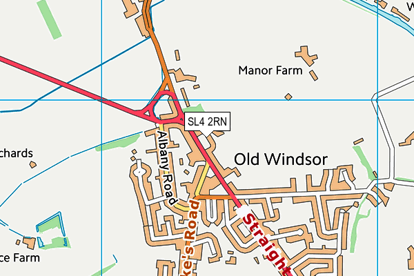 SL4 2RN map - OS VectorMap District (Ordnance Survey)