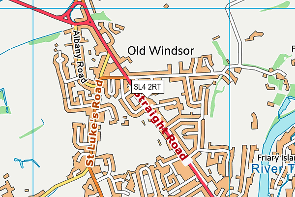 SL4 2RT map - OS VectorMap District (Ordnance Survey)