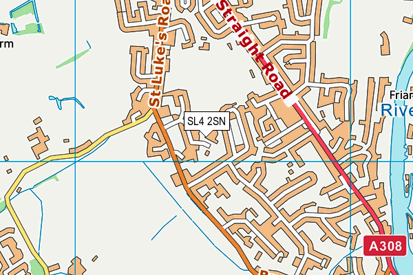 SL4 2SN map - OS VectorMap District (Ordnance Survey)