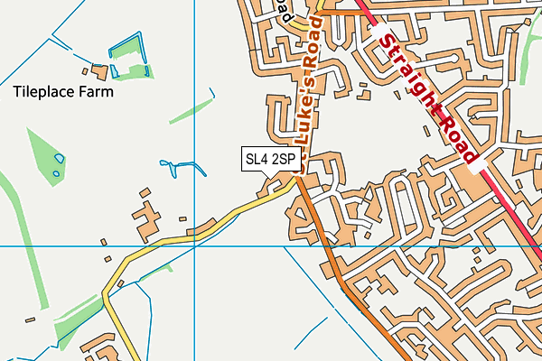SL4 2SP map - OS VectorMap District (Ordnance Survey)