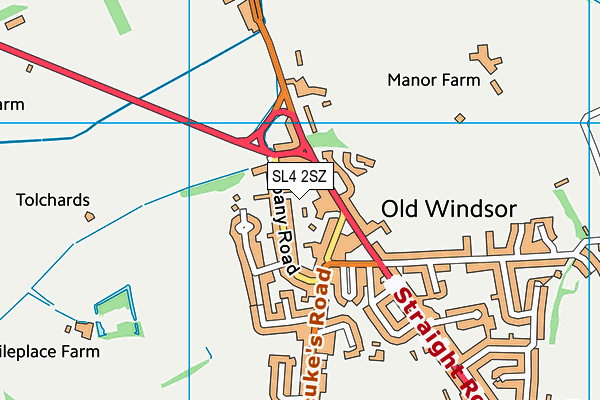 SL4 2SZ map - OS VectorMap District (Ordnance Survey)