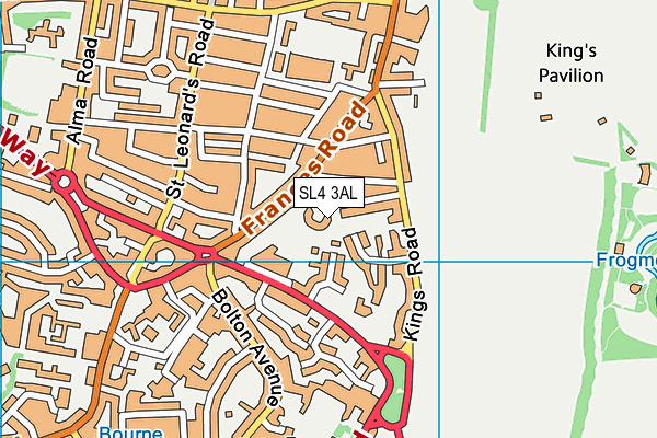SL4 3AL map - OS VectorMap District (Ordnance Survey)
