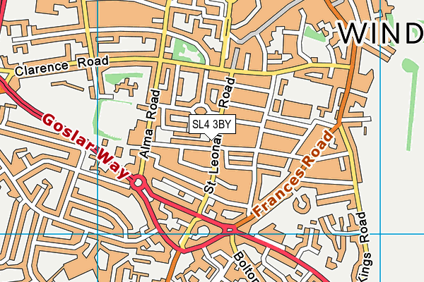 SL4 3BY map - OS VectorMap District (Ordnance Survey)