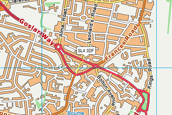 Upton House School map (SL4 3DF) - OS VectorMap District (Ordnance Survey)