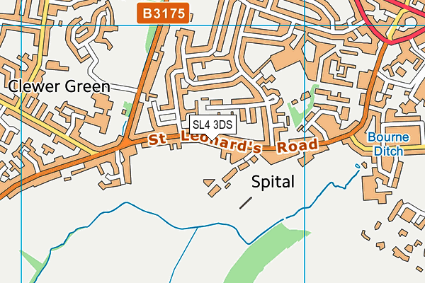 SL4 3DS map - OS VectorMap District (Ordnance Survey)